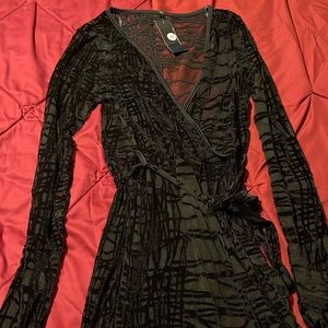 Sexy sheer black dress